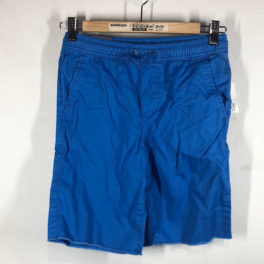 NWT Gap Kids blue pull on shorts size large